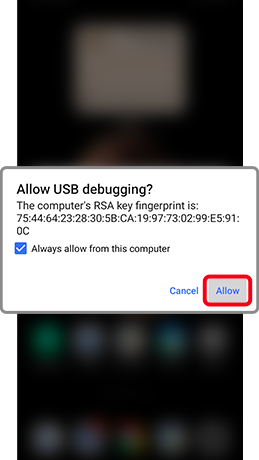 Always allow from this computer